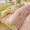糯糯棉少女心毛巾绣水洗棉1.8m床笠四件套学生卡通被套床单三件套