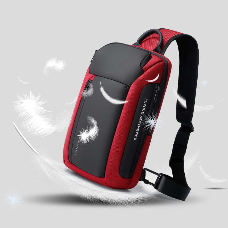 BANGE胸包男包防水男士胸包单肩包斜挎包男休闲挎包男士Sling bag