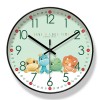 易普拉8206挂钟客厅钟表卡通早教时尚家用时钟挂表静音恐龙石英钟