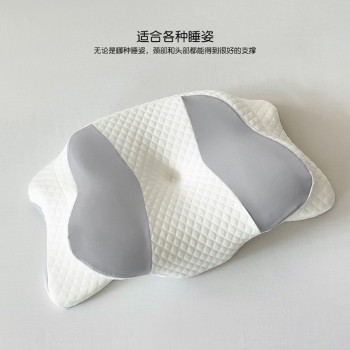 跨境外贸记忆棉枕头亚马逊成人蝶形枕不塌陷护颈枕慢回弹记忆枕头