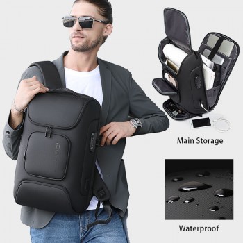 BANGE新款双肩包男背包男款大容量商务电脑背包户外旅行backpack