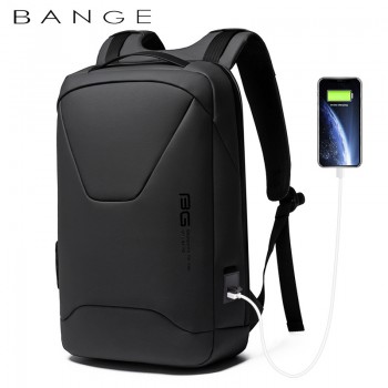 BANGE新品防水背包男士商务通勤双肩包usb电脑包跨境backpack