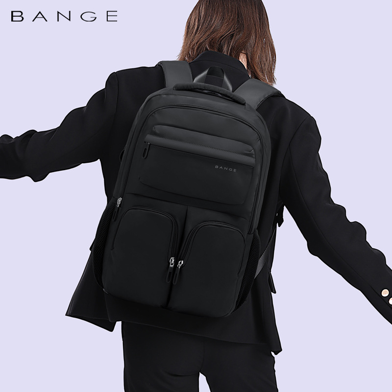 BANGE新品背包双肩包女大容量韩版时尚行李包中学生休闲书包男包