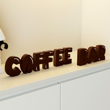 装饰摆件1043咖啡创意文艺装饰品摆件字母COFFEEBAR小众客厅桌面