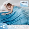 跨境外贸希音temu凉感丝渐变夏凉被单双人床空调被子礼品薄被代发