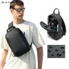 BANGE新款高级感男士胸包单肩包休闲大容量百搭斜挎包Sling bag