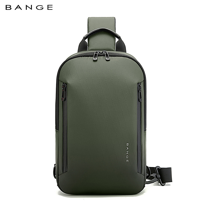 BANGE新款高级感男士胸包单肩包休闲大容量百搭斜挎包Sling bag