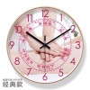 易普拉6018美容院时钟养生会所spa挂钟静音钟表静音扫秒石英钟