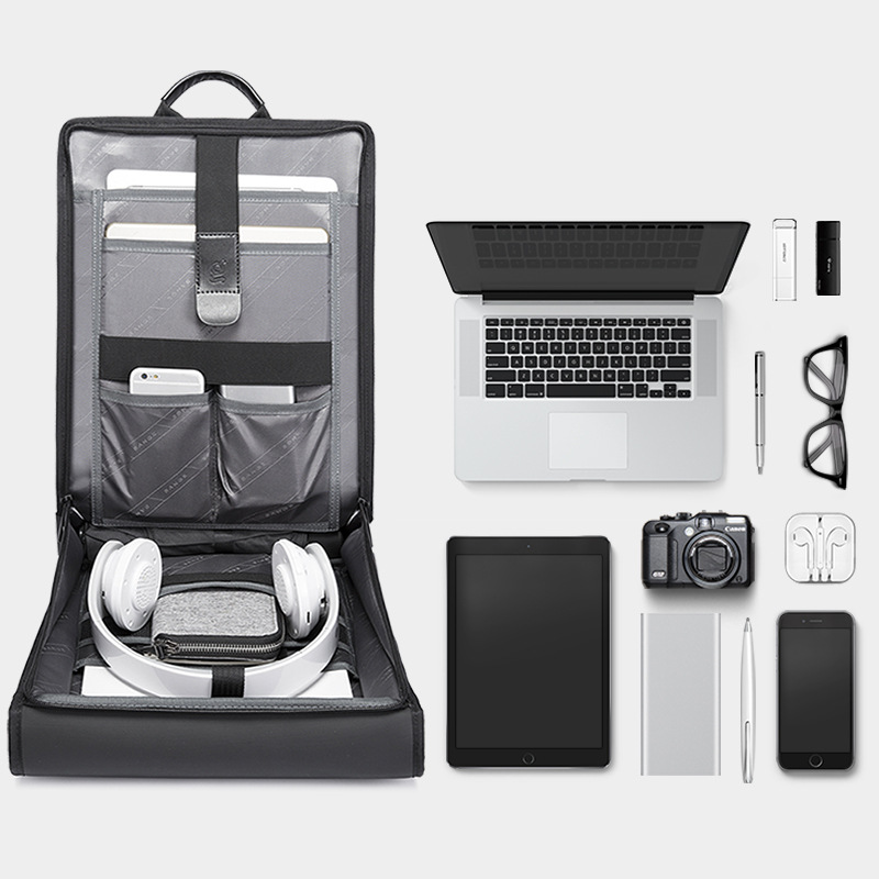 Bange新款男双肩包轻薄商务电脑背包大学生防水休闲书包backpack