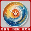 易普拉7020静音挂钟客厅办公现代创意钟表圆形时钟抽象钟表挂墙表