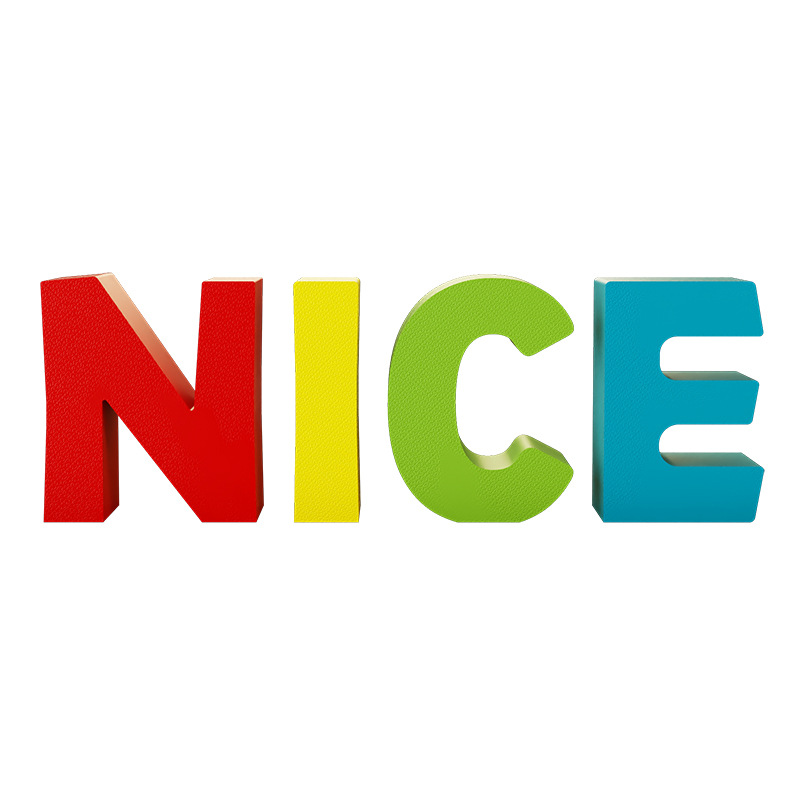 装饰摆件1027字母单词祝福鼓励创意立体NICE桌面摆件装饰品乔迁