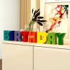 装饰摆件1025生日快乐派对场景装饰摆台字母birthday字牌立体桌面