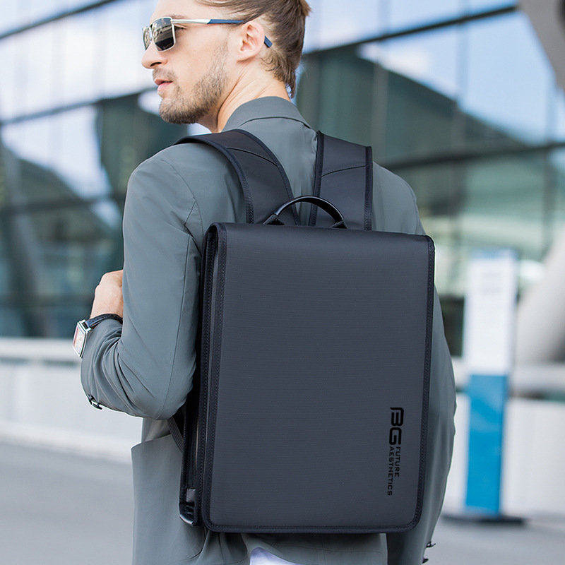 Bange新款男双肩包轻薄商务电脑背包大学生防水休闲书包backpack