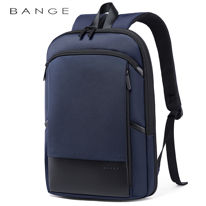 BANGE双肩包超薄背包男可扩容大容量商务多功能电脑防水backpack
