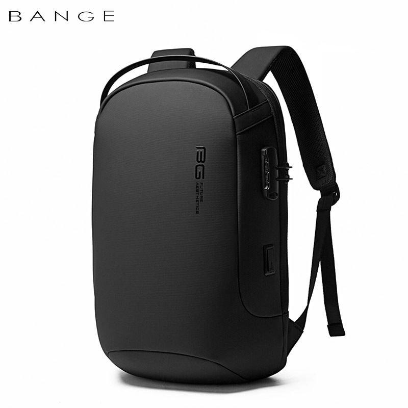 BANGE新品时尚背包轻商务跑车双肩包防盗休闲电脑包backpack