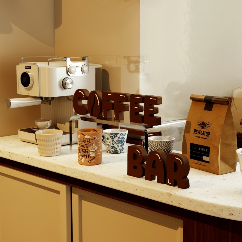 装饰摆件1043咖啡创意文艺装饰品摆件字母COFFEEBAR小众客厅桌面