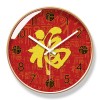 易普拉6010挂钟客厅钟表简约中式福满堂时尚家用时钟挂表石英钟