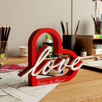 装饰摆件1003字母创意爱心LOVE心形摆台装饰品客厅婚房桌面玄关
