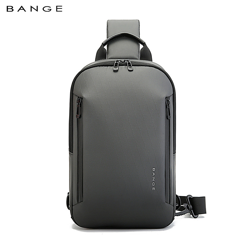 BANGE新款高级感男士胸包单肩包休闲大容量百搭斜挎包Sling bag