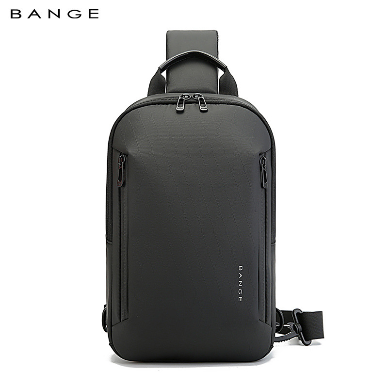 BANGE新款高级感男士胸包单肩包休闲大容量百搭斜挎包Sling bag