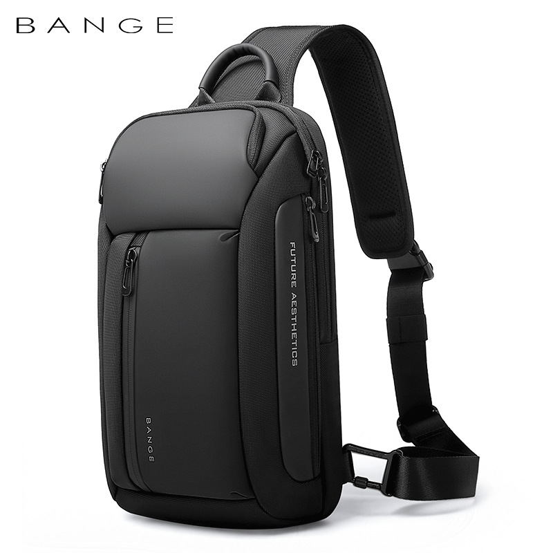 BANGE胸包男包防水男士胸包单肩包斜挎包男休闲挎包男士Sling bag