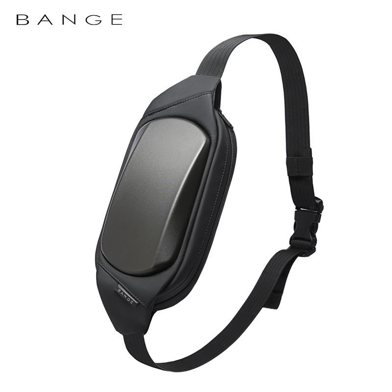 BANGE新品腰包男款胸包防水单肩包韩版EVA硬壳斜挎包情侣腰包批发