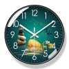 易普拉6300挂钟客厅钟表简约北欧时尚家用时钟挂表静音扫秒石英钟