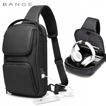 BANGE男包胸包韩版斜跨包男款单肩包休闲男士胸包Sling bag批发