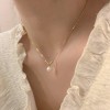 施家珍珠项链女小众轻奢设计高级感时尚气质锁骨链颈链毛衣链珠链