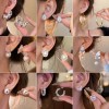 S925银针欧美夸张素圈耳环女高级感轻奢百搭简约气质耳圈耳饰批发