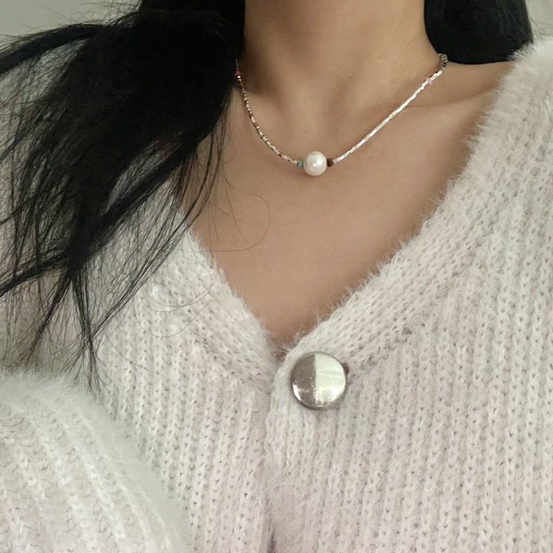 S925纯银蝴蝶结项链女2025新款轻奢高级感小众设计锁骨链颈链饰品