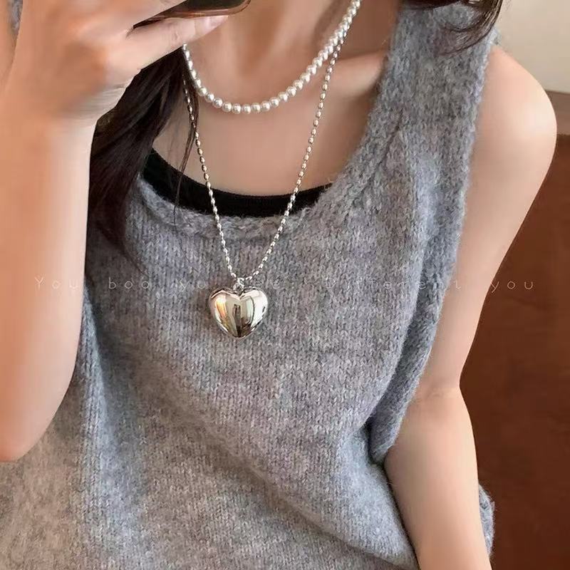 秋冬简约毛衣链女款大气小众高级感可调节项链配饰百搭长款项饰批