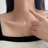 S925纯银蝴蝶淡水珍珠项链不掉色女春夏高级感轻奢吊坠百搭锁骨链