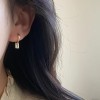 925银爱心蝴蝶耳钉女ins风小众设计感睡觉免摘耳环简约养耳洞耳饰