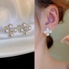 925银针精致小巧耳钉耳骨钉超仙百搭小众彩色锆石蝴蝶耳环ins耳饰