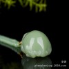 天然新疆和田玉糖料貔貅吊坠天然男女款貔貅且末料烟青挂件项链