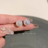 925银爱心蝴蝶耳钉女ins风小众设计感睡觉免摘耳环简约养耳洞耳饰