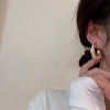s925银耳钉女法式简约日常百搭耳环优雅潮2025爆款高级感饰品批发