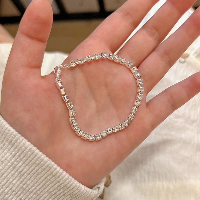 S925碎银子纯银蝴蝶手链女轻奢小众精致足银手镯手饰女友闺蜜礼物