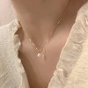 S925纯银蝴蝶结项链女2025新款轻奢高级感小众设计锁骨链颈链饰品