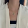 轻奢高级感超闪锆石项链女百搭小众设计气质不掉色简约锁骨链颈链