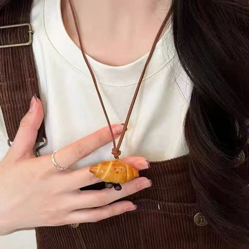 秋冬简约毛衣链女款大气小众高级感可调节项链配饰百搭长款项饰批