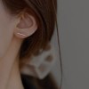 S925银耳钉女养耳洞耳环2025年新款爆款小众设计耳骨钉高级感耳饰