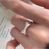 纯银925简约甜酷重工花朵秋冬新款戒指女ins高级感开口关节戒子