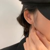 S925银耳钉女养耳洞耳环2025年新款爆款小众设计耳骨钉高级感耳饰