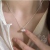 施家珍珠项链女小众轻奢设计高级感时尚气质锁骨链颈链毛衣链珠链