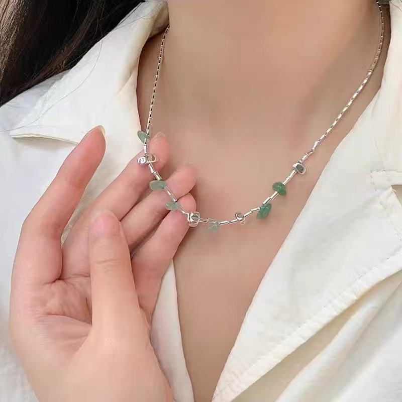 秋冬简约毛衣链女款大气小众高级感可调节项链配饰百搭长款项饰批