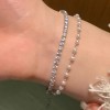 碎银子珍珠手链女款925纯银轻奢小众设计手串手环手镯送生日礼物