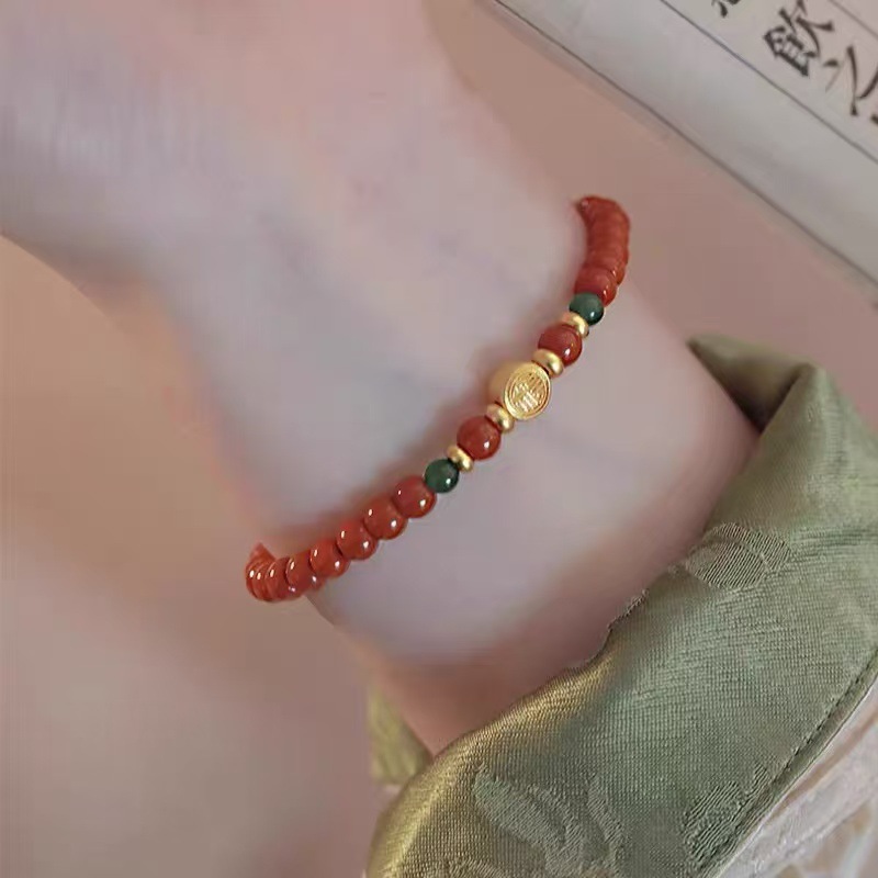 2025春夏款水晶手链小众设计灰月光紫阿赛紫水晶手串草莓晶手链