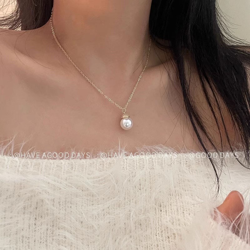 轻奢高级感超闪锆石项链女百搭小众设计气质不掉色简约锁骨链颈链